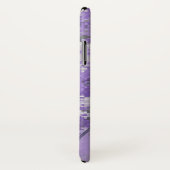 Paarse Digi Camo met aangepaste tekst Case-Mate iPhone Case (Achterkant / rechts)