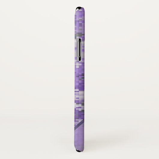 Paarse Digi Camo met aangepaste tekst Case-Mate iPhone Case (Achterkant / rechts)