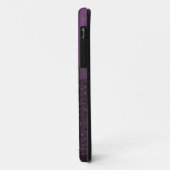 Paarse digitale glitter, Bow & Butterfly Case-Mate iPhone Case (Achterkant/links)