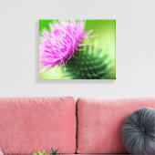 Paarse dikke bloem Canvas druk (Insitu (Woonkamer))