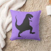 Paarse Dinosaurus Kussen (Deken)