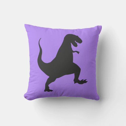 Paarse Dinosaurus Kussen (Voorkant)