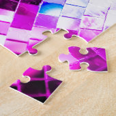 Paarse Disco Ball Legpuzzel (Zijkant)