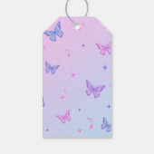 Paarse disco in mijn verjaardagstijd cadeaulabel (Achterkant)