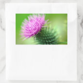 Paarse distelbloem Sticker (Tas)