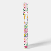 Paarse Ditsy Bloemen Monogram Case-Mate iPhone Case (Achterkant / Links)