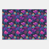 Paarse Diwali Inpakpapier Vel (Voorkant 3)