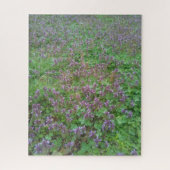 Paarse dode netel Puzzle Legpuzzel (Verticaal)