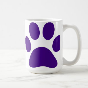 Paarse Dog Paw Print  koffiehandschoenen Koffiemok