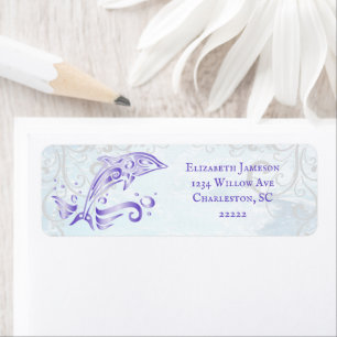 Paarse Dolphin Return Label