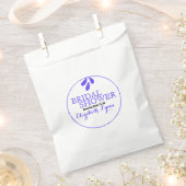 Paarse Doodle en Circle Vrijgezellenfeest Bedankzakje (Geknipt)