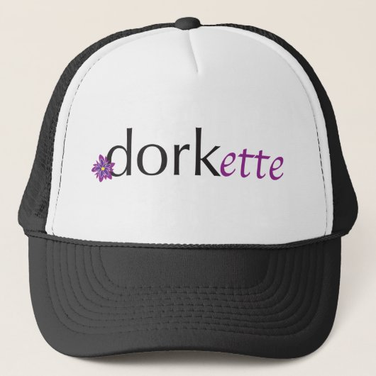 Paarse Dorkette Trucker Pet (Voorkant)