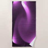 Paarse draaiende lichten strandlaken (Voorkant)