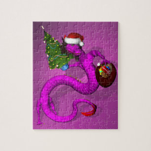 Paarse draak 8x10 legpuzzel