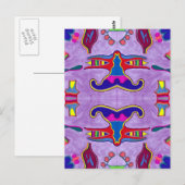 Paarse Draak Briefkaart (Voorkant / Achterkant)