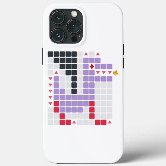 Paarse draak (Emoji Art) Case-Mate iPhone Case (Achterkant)