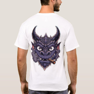 Paarse Draak Fantasie Grafisch T-shirt