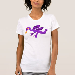 Paarse draak (volwassen) t-shirt