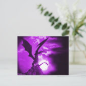 Paarse Dragon 2-Briefkaart | Fantasy Art Greeting Briefkaart (Staand voorkant)
