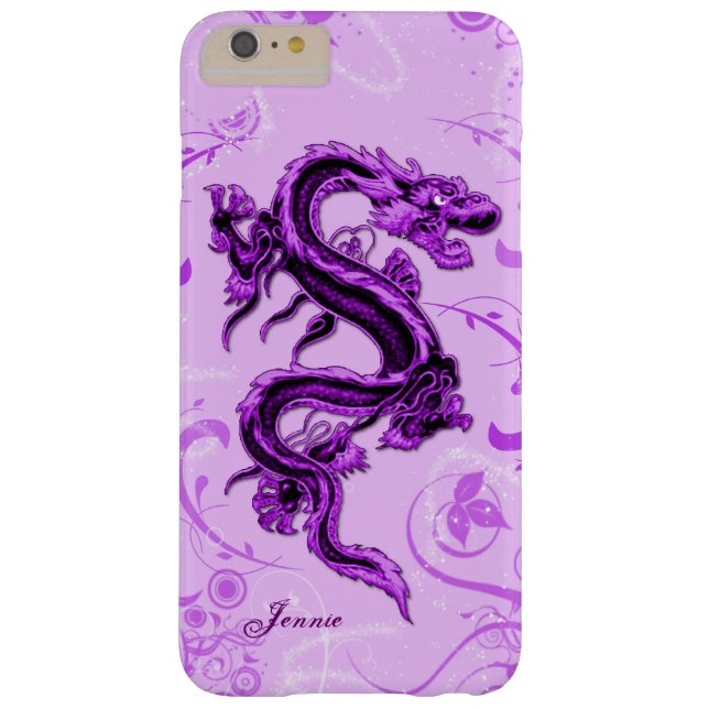 Paarse dragon Aangepaste iPhone 6 Plus Hoesje (Achterkant)