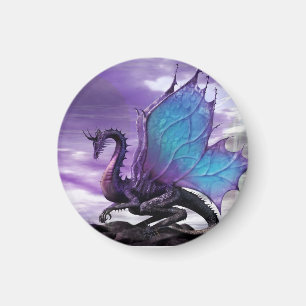 Paarse Dragon Magnet Magneet