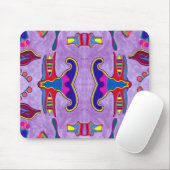 Paarse Dragon Mousepad Muismat (Met muis)