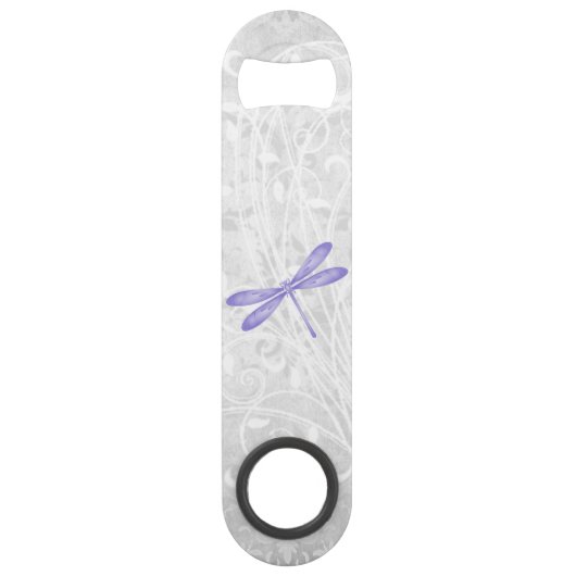 Paarse Dragonfly Aangepaste flesopening Speed Flessenopener (Achterkant)