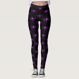 Paarse dragonfly-Leggings Leggings