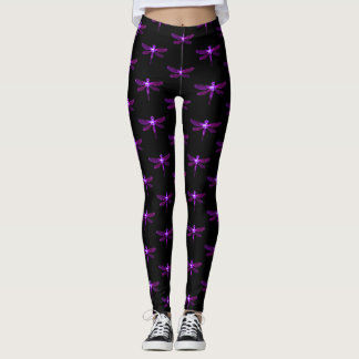 Paarse dragonfly-Leggings Leggings