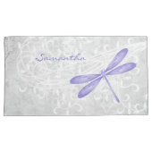 Paarse Dragonfly Persoonlijke Kussenslopen (Voorkant-Rechts)