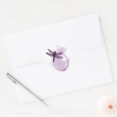 Paarse dragonfly ronde sticker (Envelop)