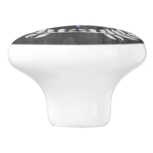 Paarse dragonfly Rustic Specialized Ceramic Knob. Keramische Knop (Zijkant)