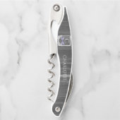 Paarse Dragonfly Rustische Kurkentrekker (Voorkant)