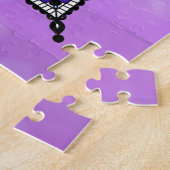 Paarse Dragonfly ThMED Mandala Colorful Legpuzzel (Zijkant)