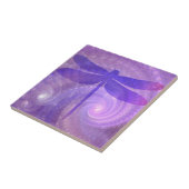 Paarse Dragonfly Tile Tegeltje (Zijkant)