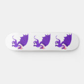 Paarse drakencartoon skateboard (Horizontaal)