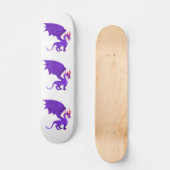 Paarse drakencartoon skateboard (Voorkant)