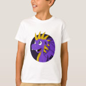 Paarse drakencartoon T-Shirt (Voorkant)