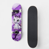 Paarse drakenskateboard skateboard (Voorkant)