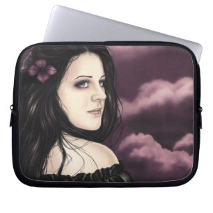 Paarse Dreamweaver-laptophoes Laptop Sleeve