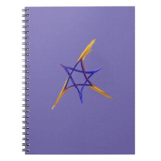 Paarse Driehoek Fiery Star van David Notitieboek