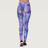 Paarse drijvende kleur leggings (Achterkant)