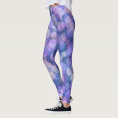 Paarse drijvende kleur leggings (Links)