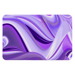 Paarse dromen, Abstracte 3D regenboogkunst Magneet