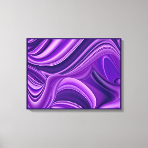 Paarse Dromen, Abstracte Fantasie Regenboog Kunst Canvas Afdruk