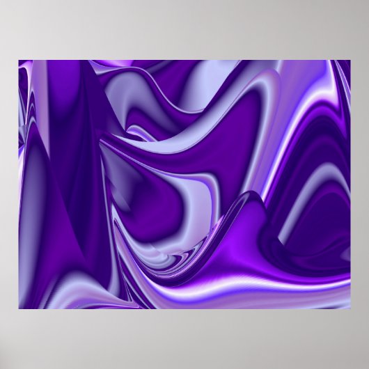 Paarse dromen, Abstracte Fantasy Rainbow Art Poster (Voorkant)