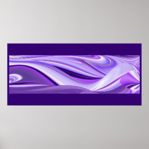 Paarse dromen, Abstracte Fantasy Rainbow Art Poster