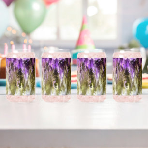 Paarse Dromen En Olijfgroene Luchten Blikvorm Glas