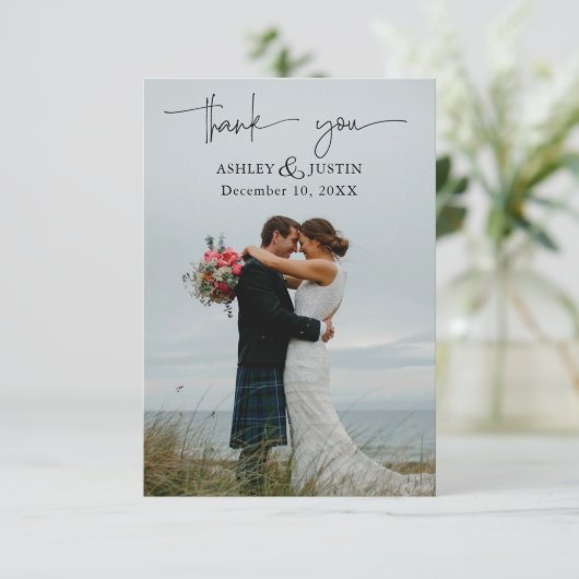 Paarse dromen stijlvolle bloemen Dank je wel (Staand voorkant)