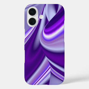 Paarse droom, Abstracte Fantastische regenboog-kun iPhone 16 Hoesje